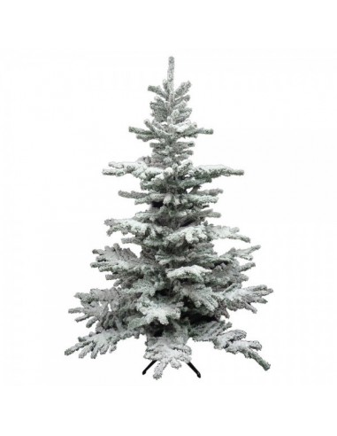 Árbol de navidad nevado michigan abeto nevado para la decoración de navidad con bolas y accesorios