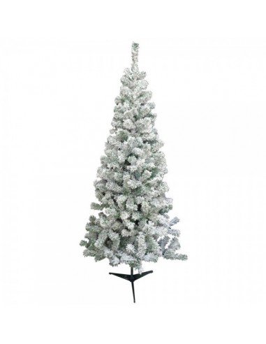 Árbol de navidad nevado winnipeg abeto nevado para la decoración de navidad con bolas y accesorios