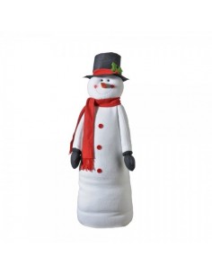 Muñeco de nieve extensible para decoración de escaparates en invierno