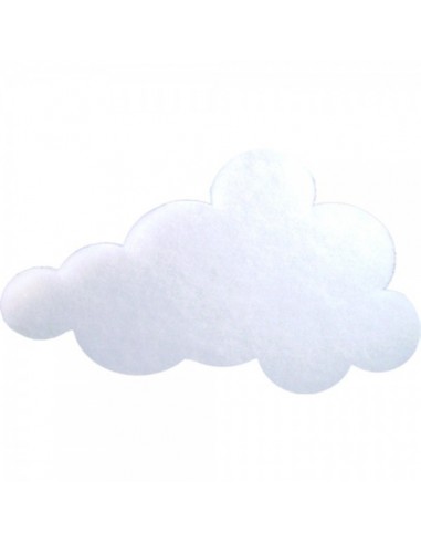Nube de algodón blanco para escaparates y ambiente invernal