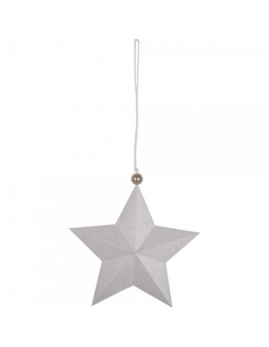 Estrella decorativa 5 puntas con purpurina para la decoración de centros comerciales calles y tiendas