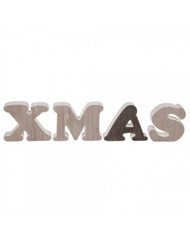 Letras de madera xmas para la decoración navideña de centros comerciales calles tiendas