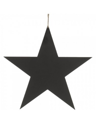 Estrella decorativa de madera como uso de pizarra para la decoración de centros comerciales calles y tiendas
