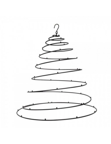 Colgante decorativo en espiral de metal para la decoración navideña de centros comerciales calles tiendas