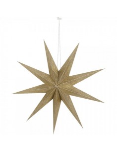 Estrella plegable mate de 9 puntas para la decoración de centros comerciales calles y tiendas