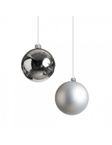 Bola de navidad brillo-mate de plástico para la decoración árboles navideños para tiendas y centros comerciales