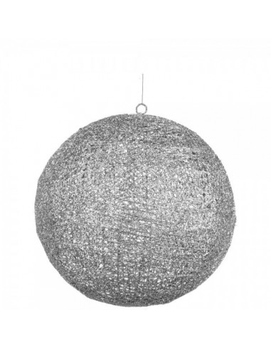 Bola decorativa de alambre dos mitades para la decoración árboles navideños para tiendas y centros comerciales