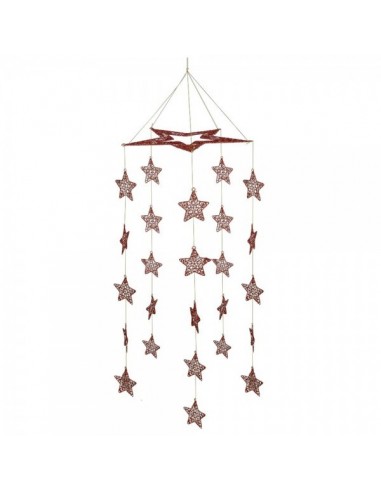 Guirnalda de estrellas de alambre para la decoración de centros comerciales calles y tiendas