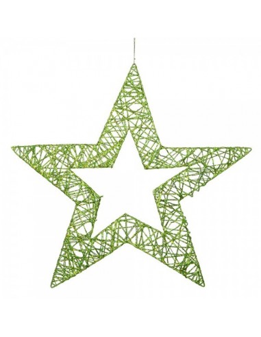 Estrella decorativa de alambre para la decoración de centros comerciales calles y tiendas