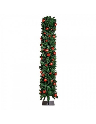Guirnalda vertical con base de hierro y bolas de navidad para la decoración de centros comerciales calles y tiendas