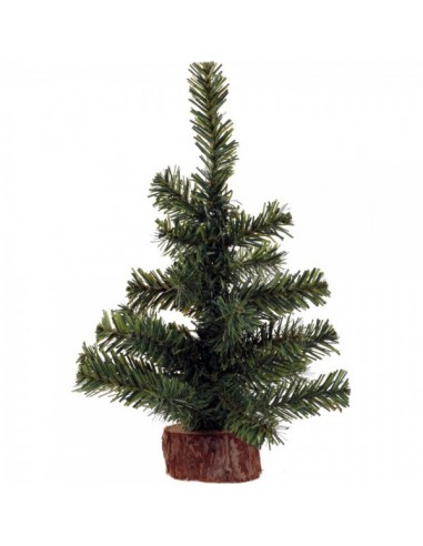 Mini árbol de navidad en tronco de árbol 35 ramas para la decoración de navidad con bolas y accesorios