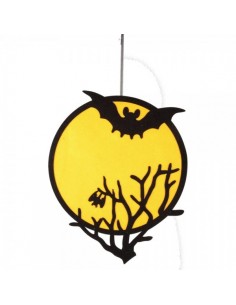 Luna murciélago colgante Halloween Para escaparates y fiestas en Halloween