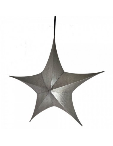 Estrella plegable metálica para la decoración de centros comerciales calles y tiendas