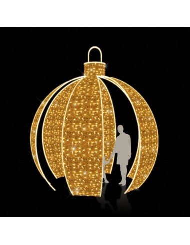 Bola Navidad gigante cerrada Objeto luz  para la decoración en navidad fachadas calles centros comerciales tiendas
