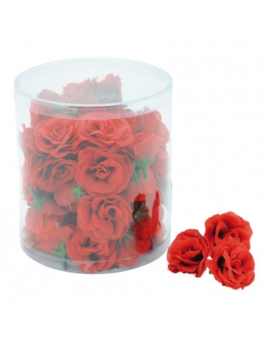 Cabezas de rosas para la decoración en del día de los enamorados
