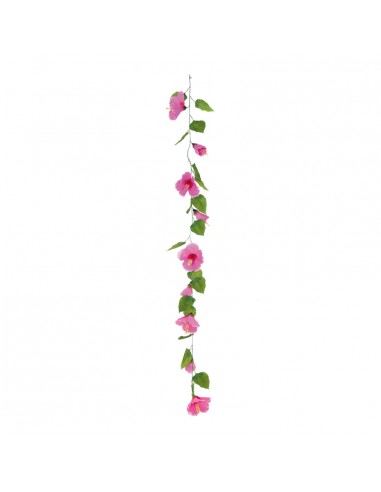 Guirnalda de hibisco para la decoración de verano en escaparates de tiendas o comercios