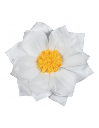Flor de papel para la decoración de verano en escaparates de tiendas o comercios