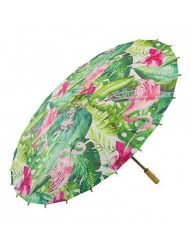 Paraguas de papel para la decoración de verano en escaparates de tiendas o comercios