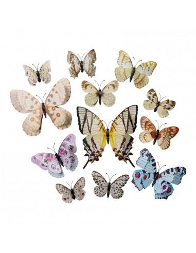 Mariposas 3D para la decoración de verano en escaparates de tiendas o comercios