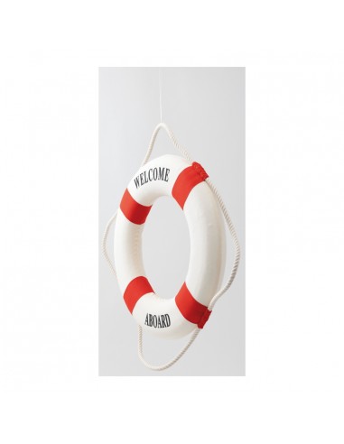 Boya salvavidas con cuerda para la decoración de verano en escaparates de tiendas o comercios