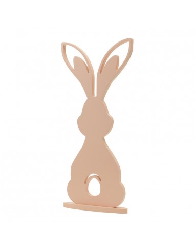 Conejo en plato base para la decoración de verano en escaparates de tiendas o comercios