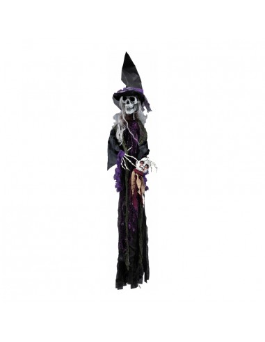Esqueleto bruja Para Halloween en escaparates y fiestas