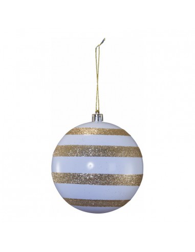 Bola de Navidad blanca/dorada para la decoración árboles navideños para tiendas y centros comerciales