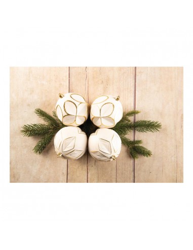 Bolas de Navidad blancas/doradas para la decoración árboles navideños para tiendas y centros comerciales