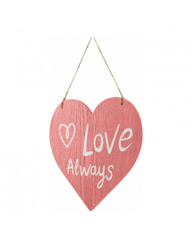 Corazón con texto "love always" para la decoración del día de los enamorados en centros comerciales tiendas