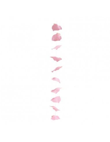 Guirnalda de pétalos de rosa para la decoración del día de los enamorados en centros comerciales y tiendas
