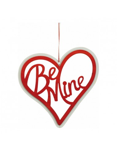 Corazón con texto "be mine" para la decoración del día de los enamorados en centros comerciales tiendas