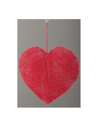 Corazón hilo trenzado para la decoración del día de los enamorados en centros comerciales tiendas
