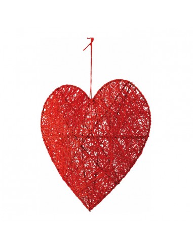 Corazón trenzado 3D para la decoración del día de los enamorados en centros comerciales tiendas