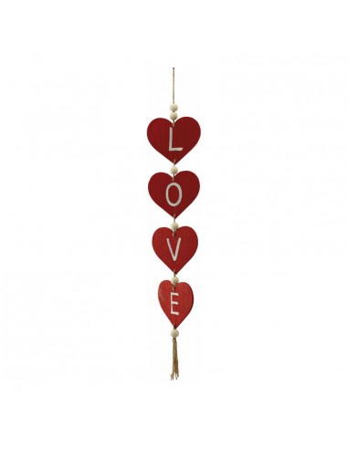 Guirnalda de corazones "love" para la decoración del día de los enamorados en centros comerciales y tiendas