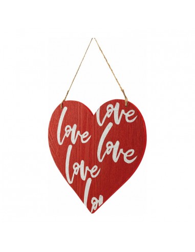 Corazón con texto "love" para la decoración del día de los enamorados en centros comerciales tiendas