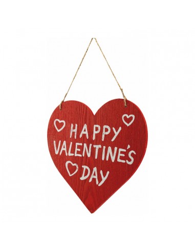 Corazón con texto "HAPPY VALENTINE'S DAY" para la decoración del día de los enamorados en centros comerciales tiendas