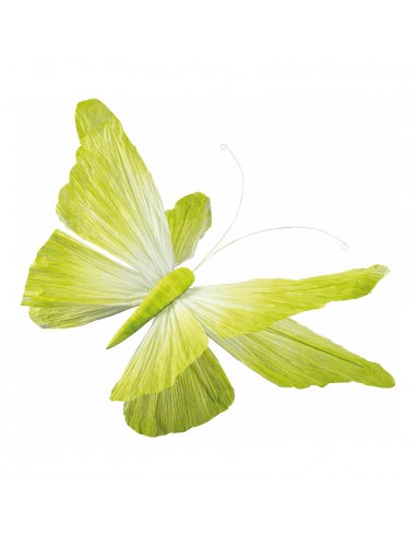 Mariposa con clip para escaparates de primavera en tiendas y centros comerciales