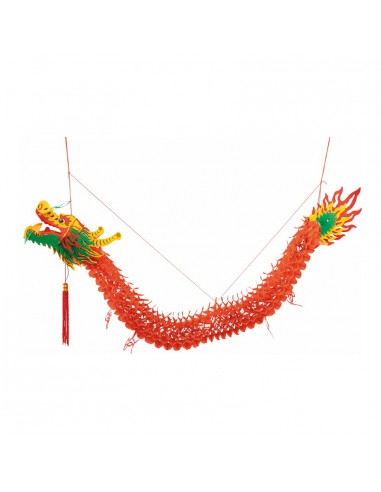 Guirnalda de dragón chino para escaparates y decorar espacios de países y viajes