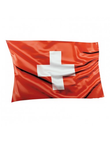 Bandera Suiza para decoración futbolística y deportes en escaparates