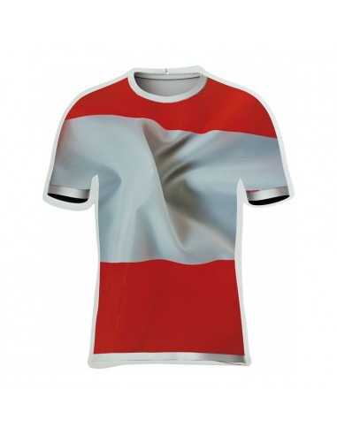 Camiseta de fútbol Aústria para decoración futbolística y deportes en escaparates
