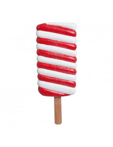 Imitación de helado twister con palo sabor fresa nata para heladerías cafeterías y la decoración de escaparates de tiendas
