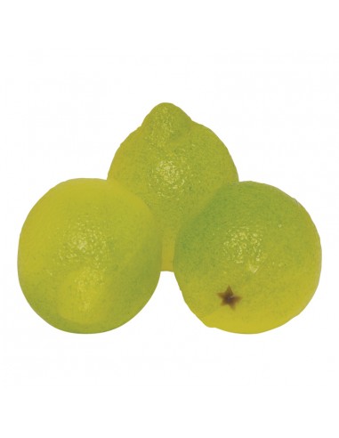 Imitación de limones enteros para fruterías y la decoración de escaparates de tiendas o comercios