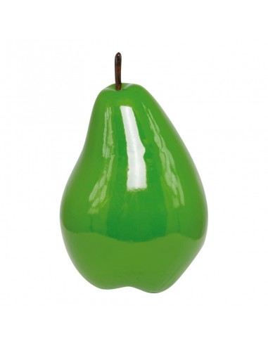 Imitación de pera entera con rabillo para fruterías y la decoración de escaparates de tiendas o comercios
