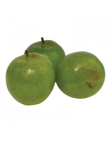 Imitación de manzanas golden para fruterías y la decoración de escaparates de tiendas o comercios