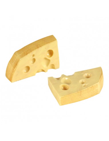Imitación de porciones de queso cortadas para queserías y charcuterías y escaparates de tiendas