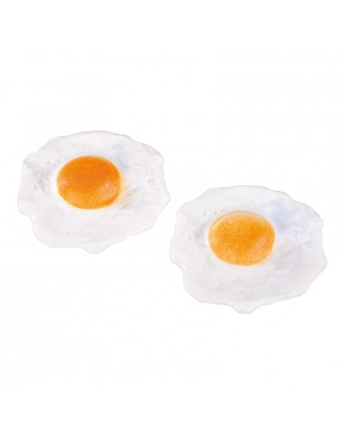 Imitación de huevos fritos para queserías y charcuterías y escaparates de tiendas