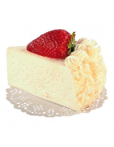 Imitación de trozo de pastel de crema con fruta para panaderías pastelerías y escaparates de tiendas