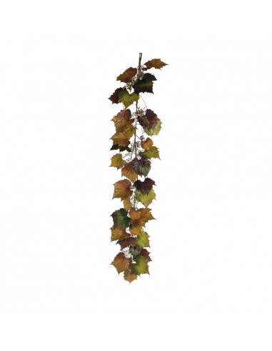 Guirlanda  de hojas de vi para la decoración de la vendimia en licorerías catas bodegas de vino