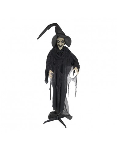 Figura de bruja con soporte Para Halloween en escaparates y fiestas