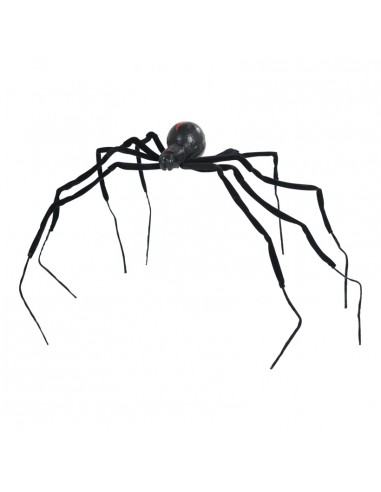 Araña gigante para Halloween en escaparates de tiendas